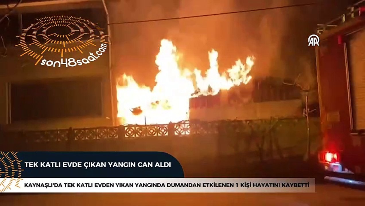 Yangın can aldı