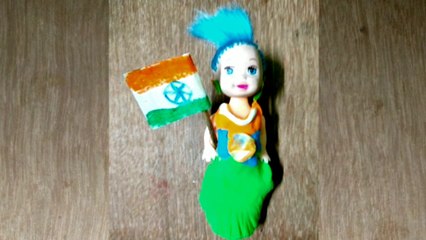 Republic day special doll dress making with clay