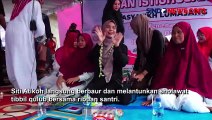 Siti Atikoh Gaungkan Santripreneur saat Silaturahmi ke Ponpes Gubug Al-Munir di Lumajang