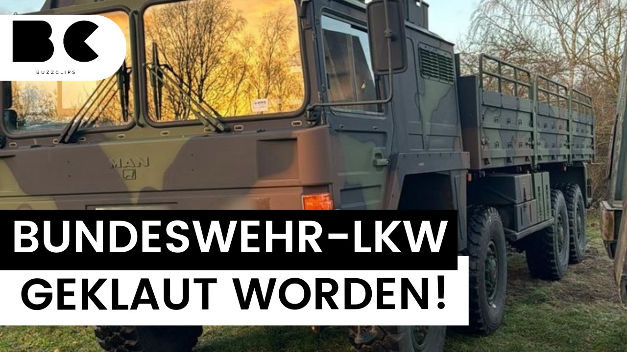 Schwerin: unbekannte klauen bundeswehr-lkw!