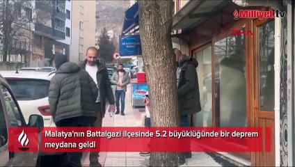 Malatya'da 5.2 büyüklüğünde deprem