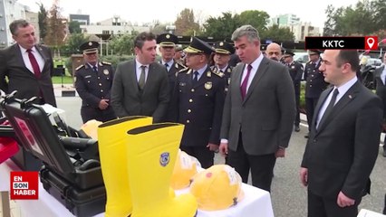 Türkiye, KKTC polisine araç, ekipman ve malzeme desteği sağladı