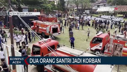 Dayah Terpadu Babul Maghfirah Terbakar Saat Santri Sedang Belajar