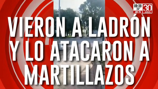 Imágenes sensibles: estaban hartos de los robos y decidieron atacarlo a martillazos