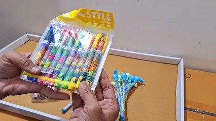 Unboxing and Review of Whistle Pencil, Never Ending Inkless Pencil, Fancy Push Pencil with Maze