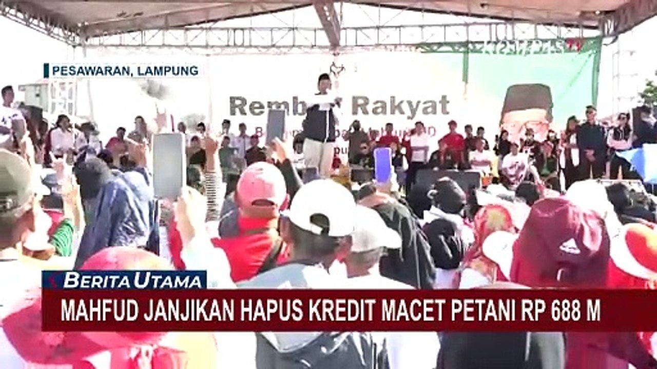 Janji Mahfud Jika Terpilih Jadi Wakil Presiden: Hapus Kredit Macet Petani Rp 688 M