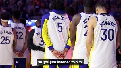 'There are a lot of tears around the league': Kerr and Saric pay tribute to Dejan Milojevic