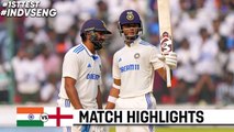India vs England 1st Test Cricket Match Day 1 Full Highlights 2024 | highlights