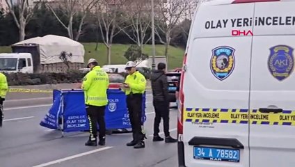 Esenler'de üst geçitten atlayan kadına otomobil çarptı