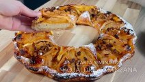 Tarta de hojaldre y manzana en 5 minutos