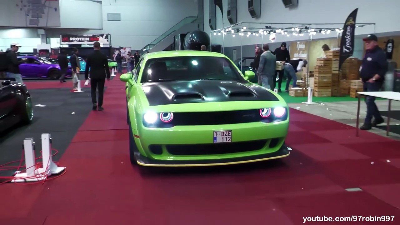 Tuner Cars leaving a Carshow 2024 _ Brussels AutoShow