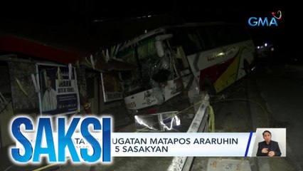 4 patay, 26 sugatan matapos araruhin ng bus ang 5 sasakyan | Saksi