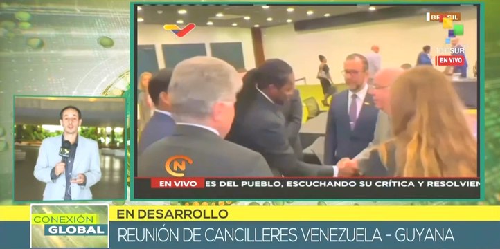 Cancilleres de Venezuela y Guyana abordan diálogo bilateral sobre el Esequibo