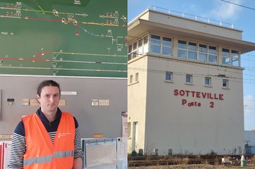 On a visité un poste d'aiguillage près de Rouen