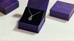 Seladri Sterling Silver Infinity Necklace with Heart Pendant Zirconia Birthstone Necklace for Women