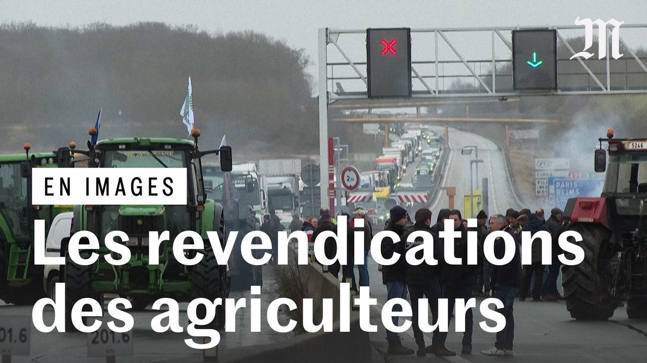En images les revendications des agriculteurs Vidéo Dailymotion