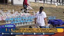 Lluvias en Piura: donan alimentos a familias afectadas por precipitaciones en Ayabaca