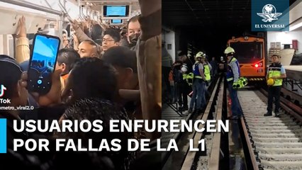 “¿Para eso se tardaron un año?”; tren de Línea 1 del Metro presenta fallas con usuarios a bordo