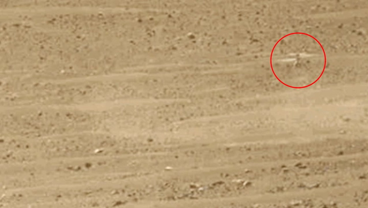 Perseverance Rover - Mars Helicopter Manoeuvre Captured