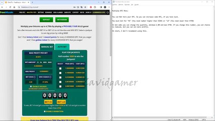 Earn BTC with 1 click with FreeBitcoin! Con marca Agua