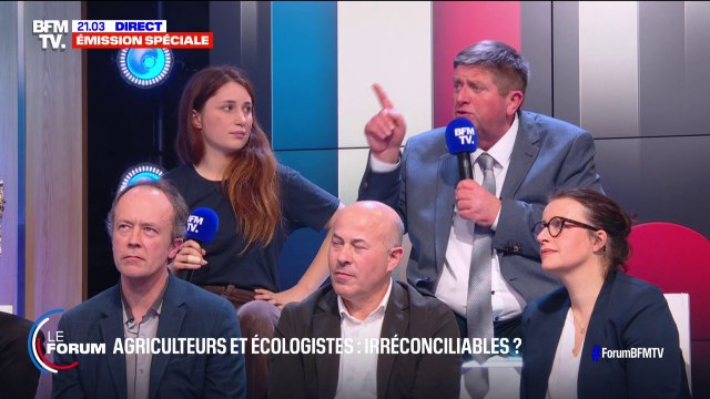 On peut sûrement se passer de l'écologie politique, pas de l'agriculture française : L'échange entre Willy Schraen (président de la Fédération Nationale des Chasseurs) et Léna Lazare (Soulèvements de la Terre)