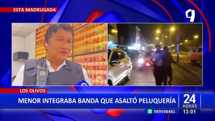 Los Olivos: Menor integraba banda que asaltó peluquería