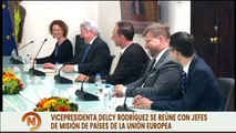 Vpdta. Delcy Rodríguez encabeza reunión con Jefes de Misión de Países de la Unión Europea