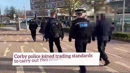 Trading standards officers search Corby shops