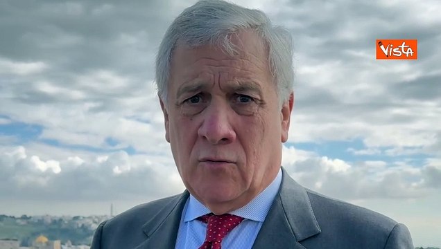Guerra a Gaza, Tajani: Unica soluzione ? due popoli due Stati