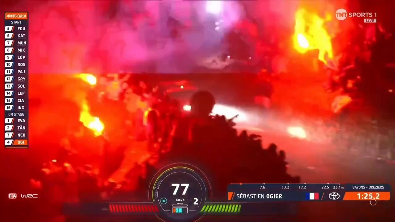 WRC Monte Carlo 2024 SS02 Ogier Epic Onboard Ambiance Fans