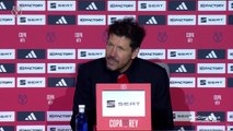 Rueda de prensa de Simeone tras el Atlético de Madrid vs. Sevilla de Copa del Rey