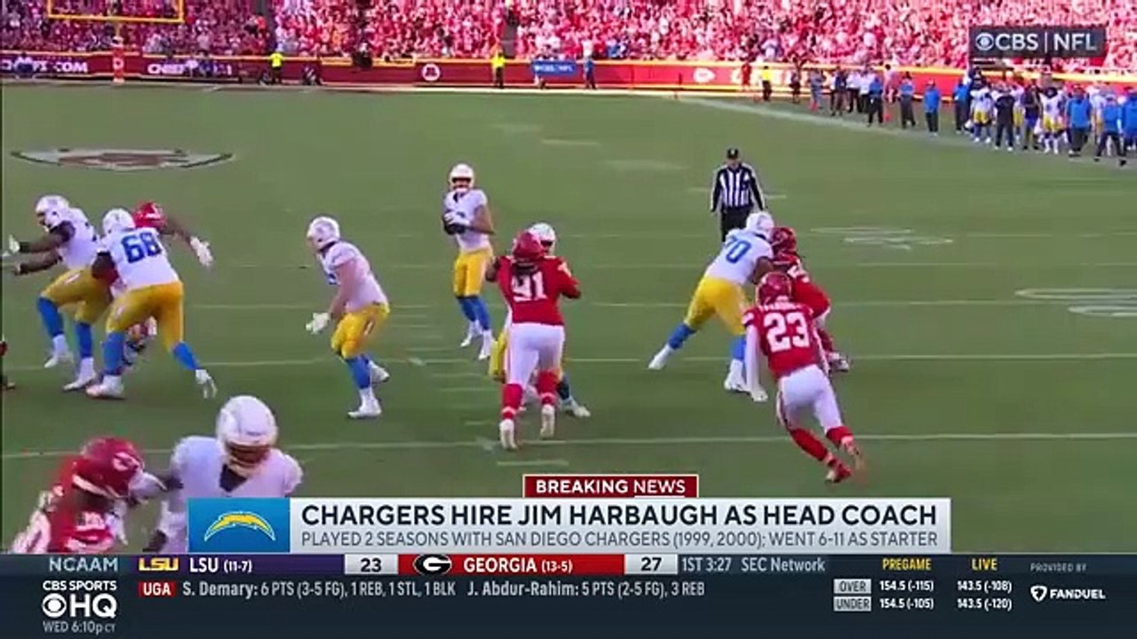 Chargers HIRE Jim Harbaugh as next HEAD COACH _ Breaking News _ CBS Sports(360P)
