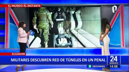 Ecuador: encuentran red de túneles dentro de un penal en medio de un operativo