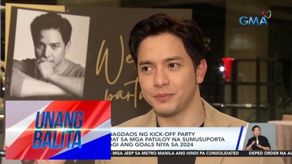 Alden Richards, nagdaos ng kick-off party bilang pasasalamat sa mga patuloy na sumusuporta sa kaniya; Ibinahagi ang goals niya sa 2024 | UB