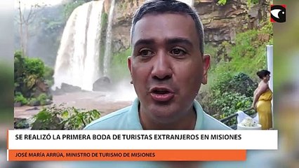 Se realizó la primera boda de turistas extranjeros en Misiones