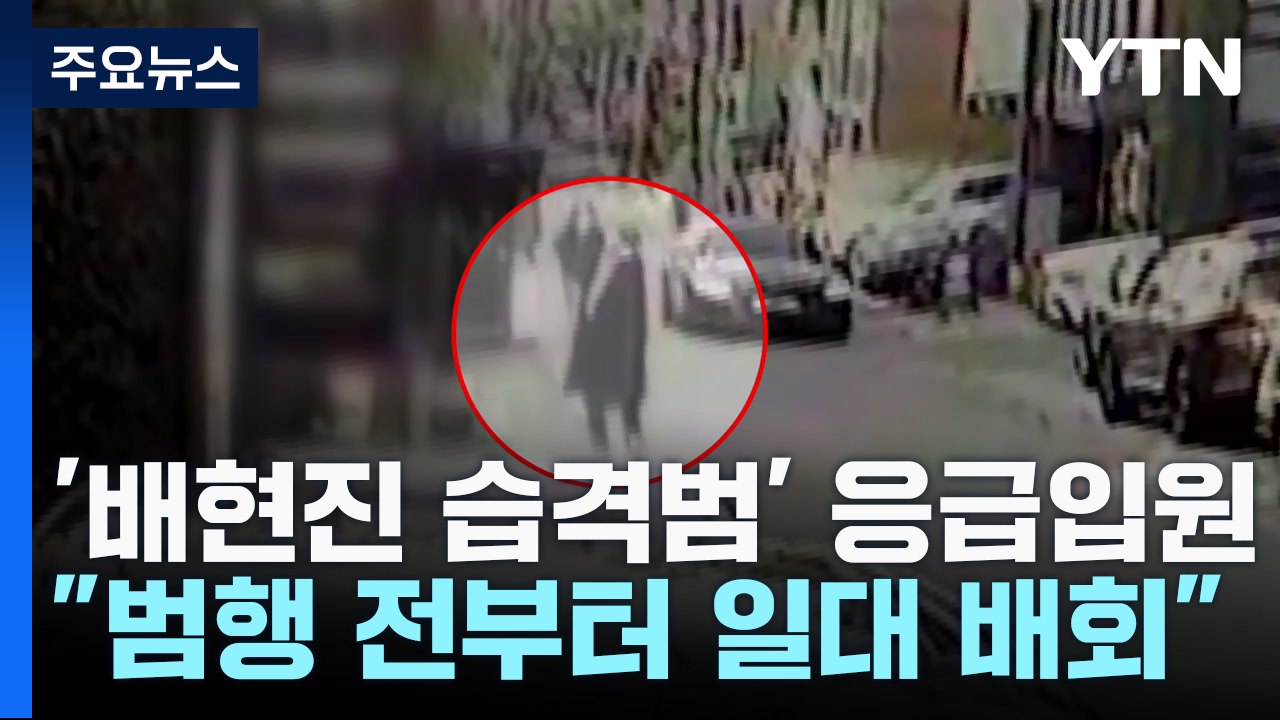 [단독] 배현진 습격범, 우발적 범행 주장..."연예인 만나러 배회" / YTN