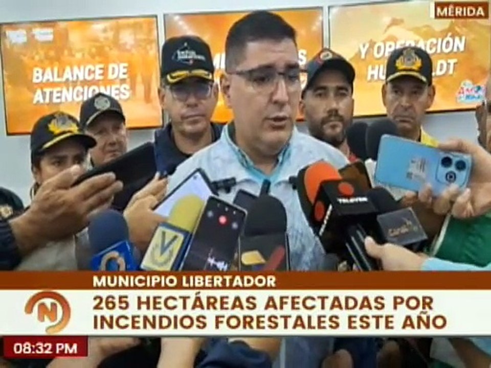 Autoridades del edo. Mérida activan plan de protección contra los incendios forestales