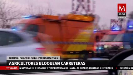Agricultores franceses bloquean carretera en protesta por normativa y protección