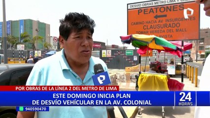 Línea 2 del Metro: conoce el plan de desvío vehicular en la avenida Óscar R. Benavides