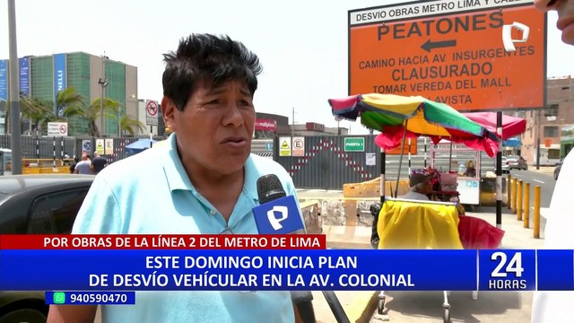 Línea 2 del Metro: conoce el plan de desvío vehicular en la avenida Óscar R. Benavides