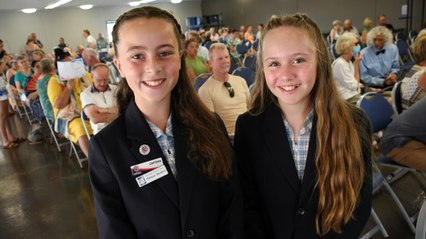 Harrington Australia day speeches by Addison Bayly and Kailani Tavares