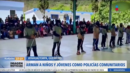 Arman a niños como policías cominutarios en Ayahualtempa, Guerrero