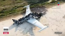 Venezuela destruye avión por supuestamente traficar armas y droga desde México