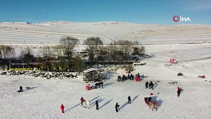 Çıldır Gölü'nde renkli görüntüler