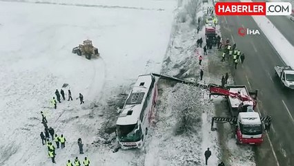 6 kişiye mezar olan otobüs kazası böyle görüntülendi