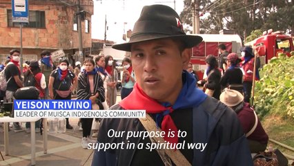 Bogota's Indigenous people perform rituals to invoke end of forest fires
