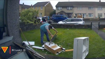 Epic Jump Faceplant Fail Caught on Ring Camera | Doorbell Camera Video