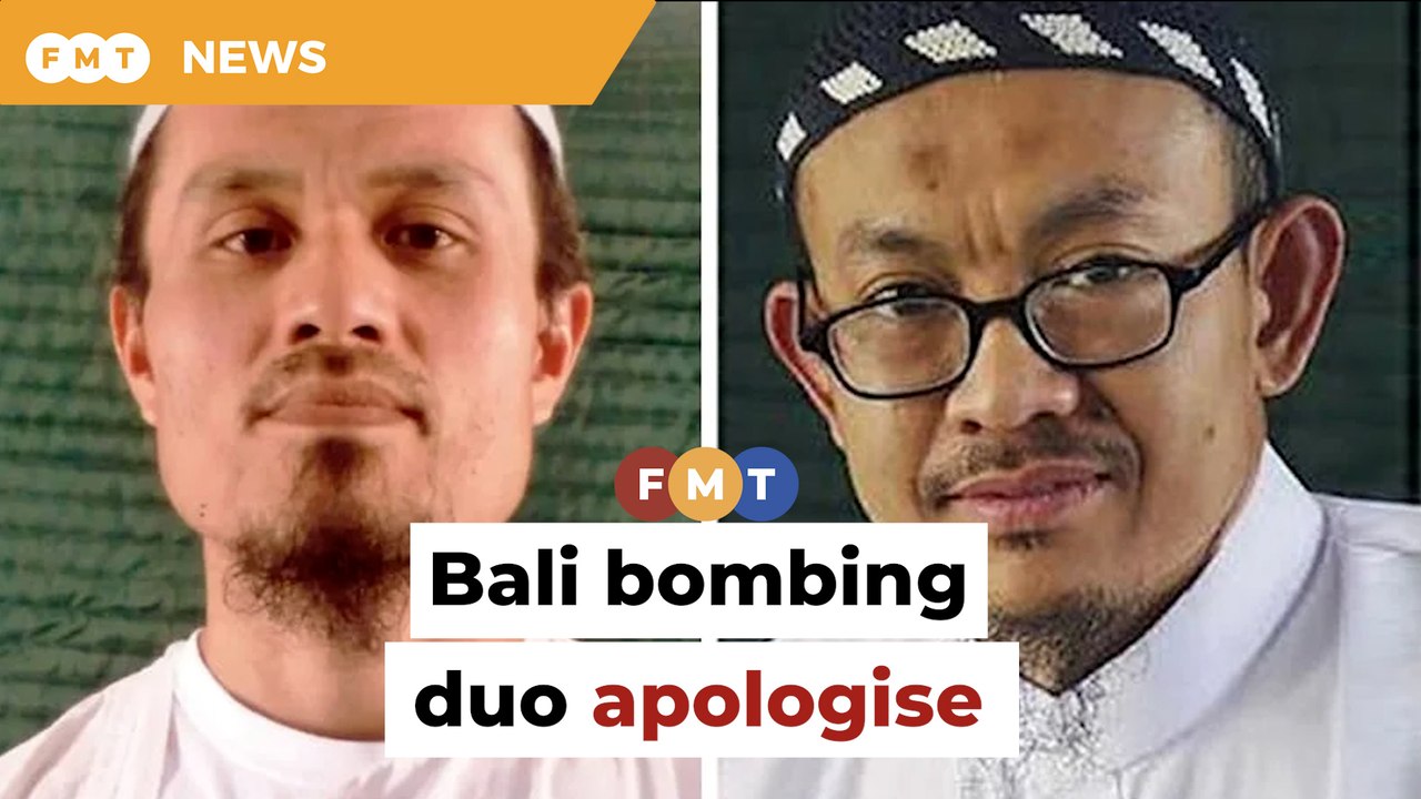 Malaysian terror duo apologise for role in Bali bombings