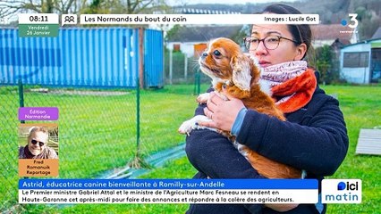 Romilly sur Andelle - Astrid, l'éducatrice canine "bienveillante"