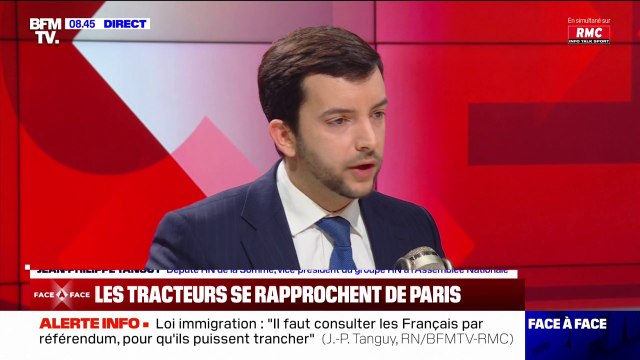 Colère des agriculteurs: Rungis ou l'aéroport du Bourget, c'est justement les cibles qu'il faut bloquer , estime Jean-Philippe Tanguy